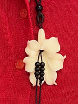 Summer flower necklace with gemstone