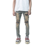 M1 Tri Batik Vintage Blue - Celana Jeans