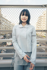 Skirt layered pants (Gray)