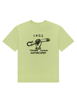 セーフティーロゴTシャツ (LIME)