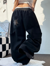 サニーサイドアップ☀カーペンターツーピンタックパラシュートバルーンスウェットパンツ 🖤🤍🩶3カラー