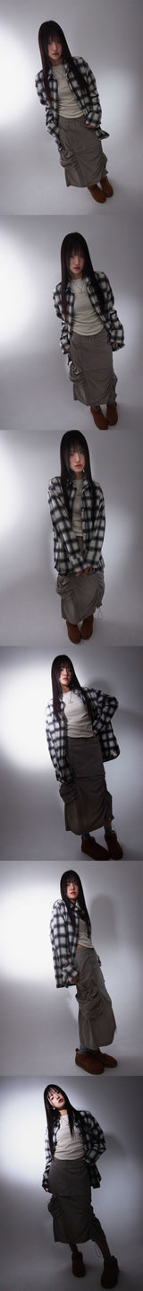 PUSH SKIRT IN GREY