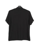 Med Low Cut Half Zip-Up Short Sleeve T-shirt
