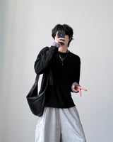 [1+1] クロップ レイヤード ロングスリーブ