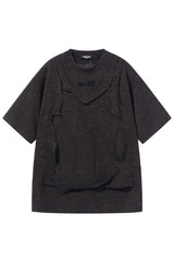 Distressed Reversible Tank Tee