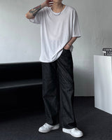 B747 オーバーサイズフィットUネック半袖Tシャツ（5色）