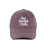 NET SOCIAL CLUB PIGMENT STITCH CAP (PLUM PURPLE)