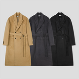 Solari Double-Breasted Long Coat (2 Colors)