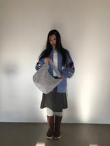ソフトコーデュロイショルダーバッグ (3color)