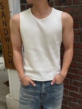 Cropped Ribbed Sleeveless