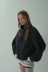 POLAR FLEECE JUMPER_CHARCOAL