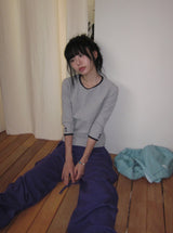 26SS★ [BAONHAUS] Ketron Color Matching Three Quarter Tee