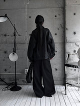 ルーズフィット ベーシックレザージャケット