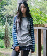 ストライプド スター ラグラン LS Tシャツ(CV2GFFT561A)