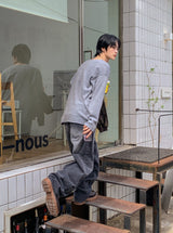 ファンシーレタリングバルーンデニムパンツ
