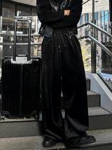 warm velvet pants