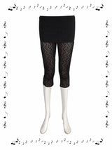 Black Lace Capri Pants