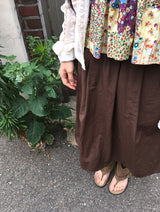 Hitch Flare Nylon Banding Midi Skirt