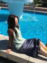 クチレースベルベットスカート
