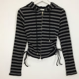 Waffle shirring hoodie (2color)