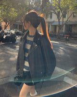 [ORIGINAL] Ence Striped Crew-Neck Knit