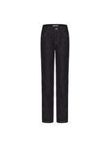rirri Raw Denim Straight-leg Versatile Jeans with Detachable Pleated Waist Skirt