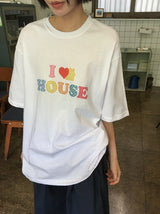 [unisex] カヒルハウスプリントオーバー半袖Tシャツ