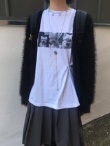 ルーズフィットソフトファーカーディガン