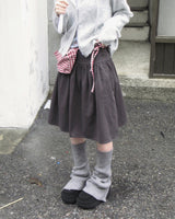 pony flare button midi sk