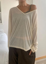SHEER V KNIT TEE (5color)