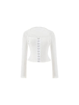 フックスクエアトップス(white)