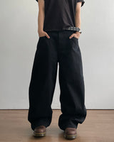 Goth Black Denim Pants