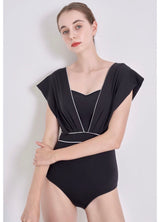 Hepburn swimsuit Black