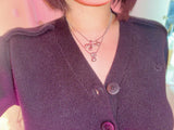 Puffy initial necklace (2BALL)