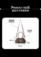 Mini “Milano” Oiled Leather Biker Bag