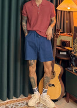 Hachi Linen Collar Short-Sleeve Knit 5COLOR
