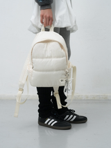 padded mini backpack - ivory           