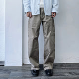 Double Knee Straight-Leg Trousers