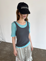 スラッシュスリムTシャツ