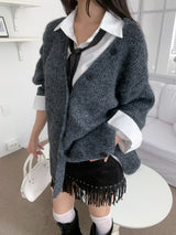 Arven Western Fringe Suede Metal Studded Mini Skirt (2 colors)