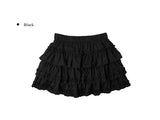 Leahn Frill Tiered Banding Mini Skirt