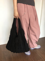 Shiri Ruffle Shopper Bag (2color)