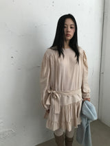 Apricot Pintuck Dress (3 Colors)