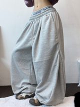 ダウンピンタックバルーンロングパンツ🩶🖤2カラー