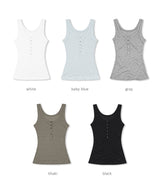 misty layered henley top (5colors)