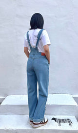 EMBROIDERY OVERALL DENIM PANTS code 25011