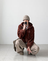 Ear Flap Button Beanie