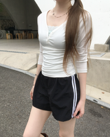 Nylon track shorts