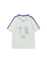 NYフラッグVネックニット  (HEATHER GREY)