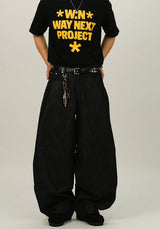 OR Non-fade Curved Denim Pants